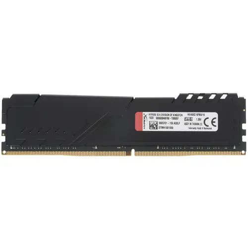 Модуль памяти Kingston HyperX FURY DDR4, 16 ГБ, 3000 МГц, PC24000, 15-17-17-32 HX430C15FB3/16 HX430C15FB3/16
