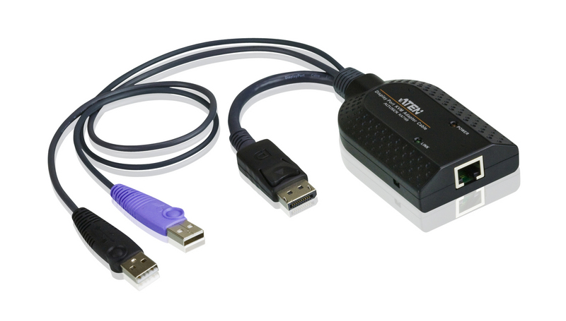 Модуль удлиннителя ATEN KVM DisplayPort USB, 50 м., 1xUTP Cat5e, для подкл.комп.к перекл.KH15xxA/KH15xxAi/KL15xxAi/KH25xxA/KN21xxx/41xxx/11xxv/KMxx32, макс.раз.1920х1200, RJ45+DP+2xUSB A-тип, Female+3xMale, без Б.П.,(Virtual Media;SmartCard/CAC) KA71 KA7169-AX