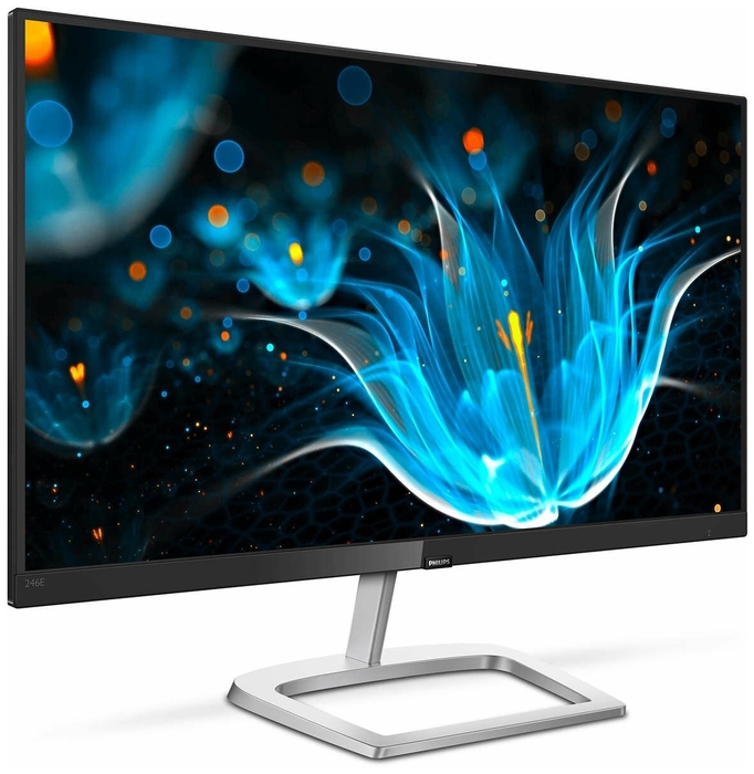 Монитор Philips 23,8" Black-Silver (IPS, 1920x1080, D-sub+HDMI+DP, 5 ms, 178°/178°, 250 cd/m, 20M:1, MM) 246E9QJAB (00/01) 246E9QJAB (00/01)