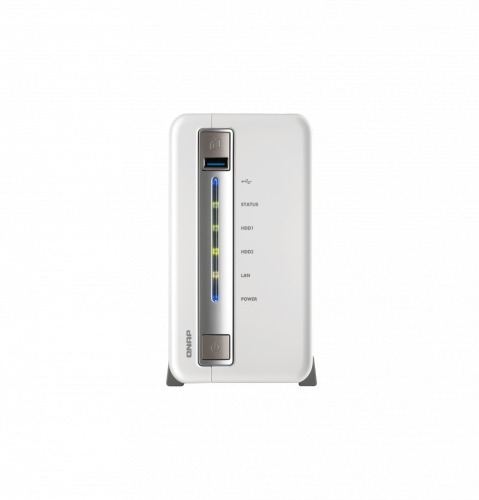 Сетевой RAID-накопитель QNAP 2 отсека для HDD, HDMI-порт. Intel Celeron J1800 2,41 ГГц. TS-251C TS-251C