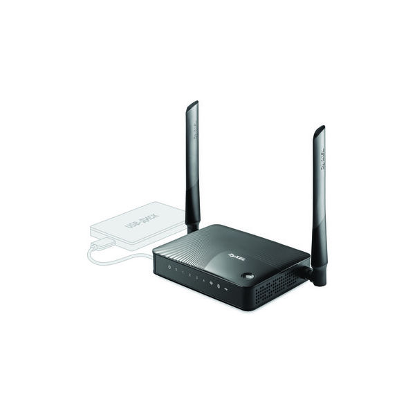 Интернет-центр Zyxel 4UTP 10/100Mbps, 1WAN, USB,802.11b/g/n, 300Mbps, 2x3dBi Keenetic Omni II Keenetic Omni II