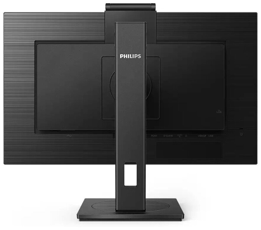 Монитор Philips 23,8" 242B1H 75 Гц 1920x1080 IPS W-LED 16:9 4ms(GtG) VGA DVI HDMI DP 2*USB 3.2 1*USB-B 50M:1 1000:1 178/178 250cd WEB-camera Tilt HAS Pivot Swivel Speakers Black A+ 242B1H/00 242B1H/00