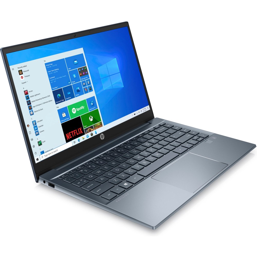 Ноутбук HP Pavilion 14-ec0030ur 14"(1920x1080 IPS)/AMD Ryzen 5 5500U(2.1Ghz)/8192Mb/512PCISSDGb/noDVD/Ext:GeForce MX450(2048Mb)/Cam/BT/WiFi/65WHr/war 1y/Fog Blue /W10 + fingerprint 4E1V4EA 4E1V4EA