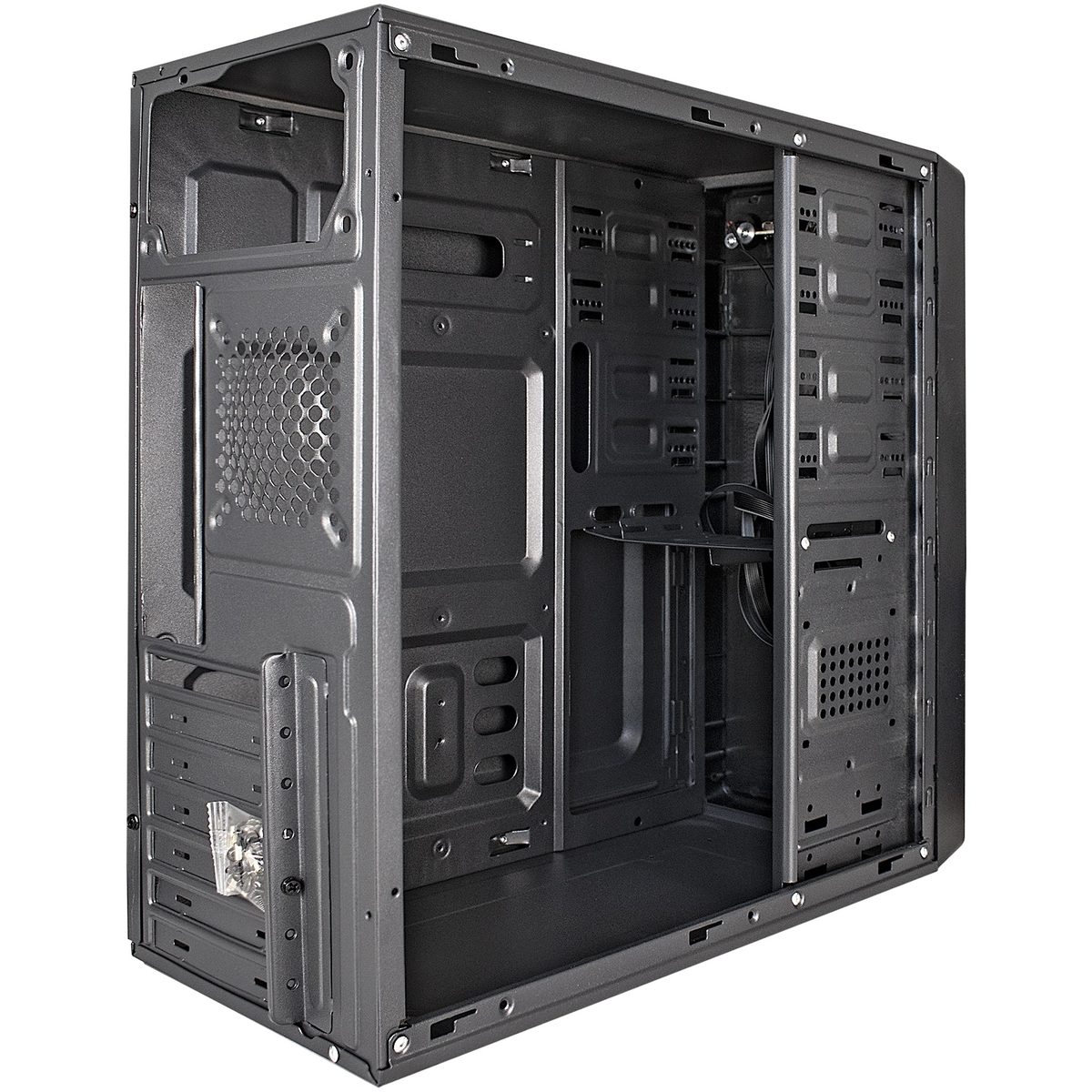 Корпус Exegate  XP-401 Black ATX, mATX, Midi-Tower, без БП, 2xUSB 2.0, Audio EX283729RUS EX283729RUS
