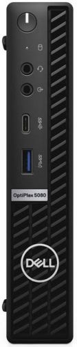 Компьютер Dell Optiplex 5080 Micro i7 10700T (2)/8Gb/SSD256Gb/UHDG 630/Windows 10 Professional/GbitEth/WiFi/BT/130W/клавиатура/мышь/черный 5080-6468 5080-6468