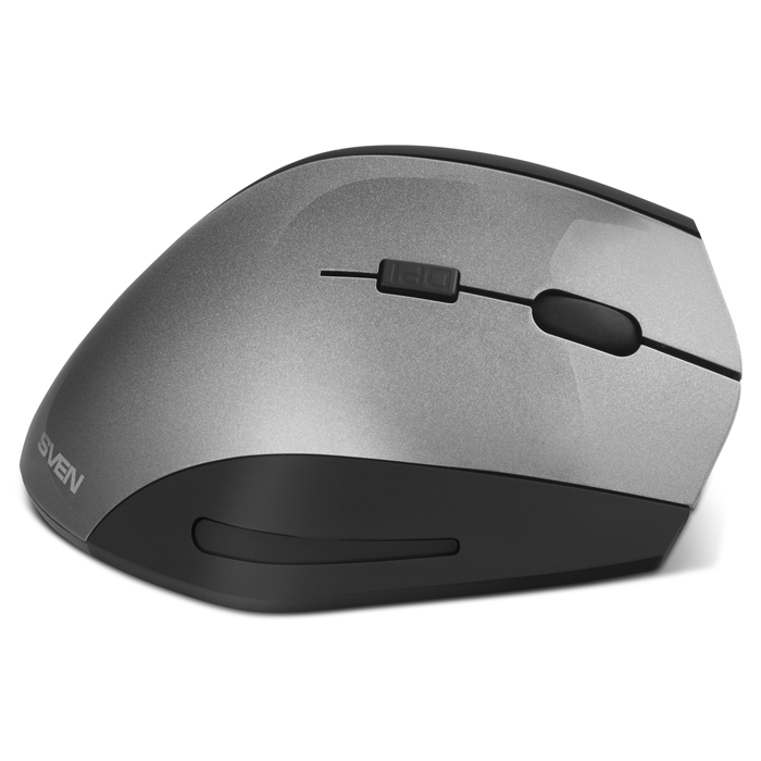 Беспроводная мышь Sven RX-580SW серая  (бесш. кл.2,4 GHz, 5+1кл. 800-1600DPI, Soft Touch, цв. карт.) SV-017781 SV-017781