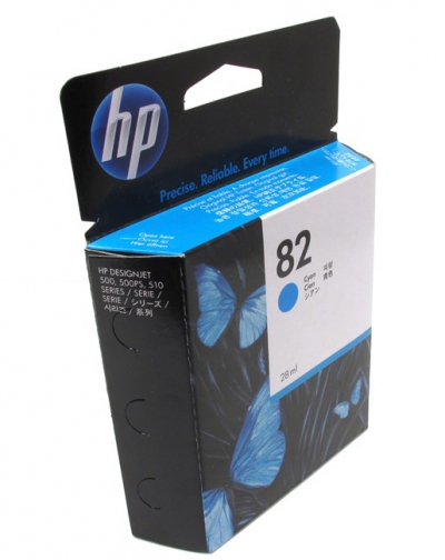 Картридж HP №82 для Designjet 500/510, 28мл, голубой (CH566A) CH566A #2