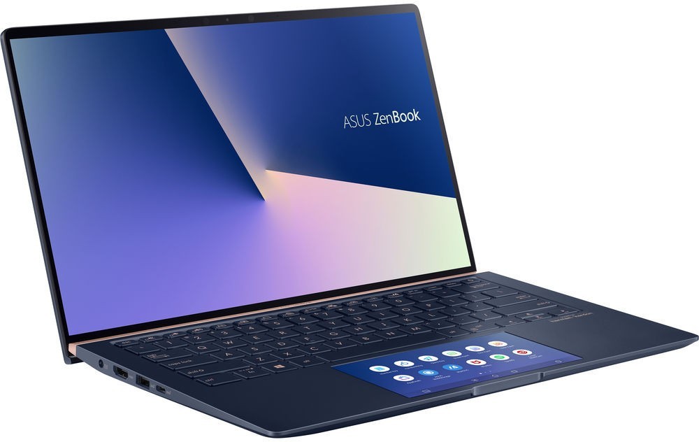 Ноутбук ASUS Zenbook 14 UX434FQ-A5038R Core i7-10510U/16Gb/512Gb SSD/Nvidia MX350 2Gb/14,0 FHD 1920x1080 AG/WiFi/BT/HD IR/Windows 10 Pro/1.26Kg/Royal Blue/ScreenPad 2.0/Sleeve+RG45 Gigabit to USB cable 90NB0RM5-M01670* 90NB0RM5-M01670*