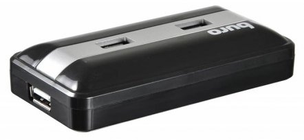 Концентратор USB 2.0 Buro BU-HUB7-U2.0 7 портов, черный BU-HUB7-U2.0 BU-HUB7-U2.0