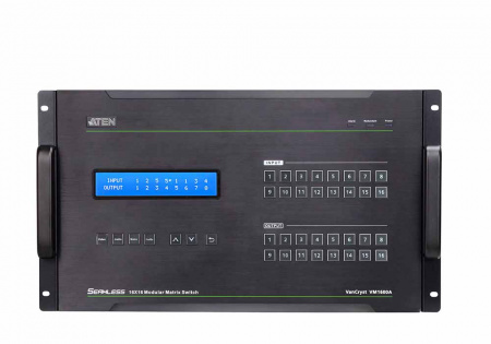 KVM-переключатель ATEN HDMI/DVI+AUDIO, 16>16  мониторов/port, без карт расширения, VM1600A-AT-G VM1600A-AT-G