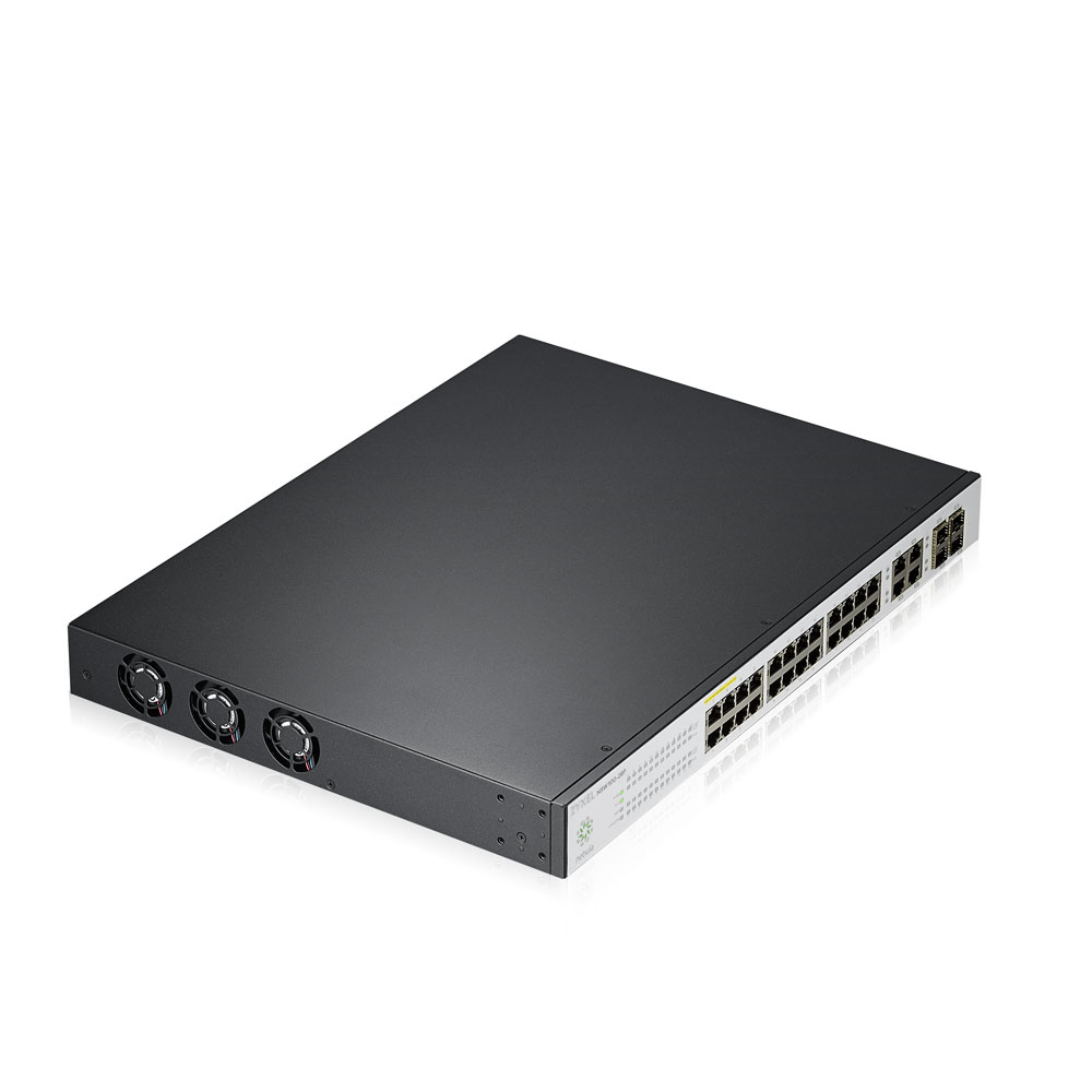 Коммутатор ZYXEL Nebula NSW100-28P с упралением в облаке, 24xGE PoE+, 4xCombo (SFP/RJ-45), бюджет PoE 375Вт NSW100-28P-EU0101F NSW100-28P-EU0101F