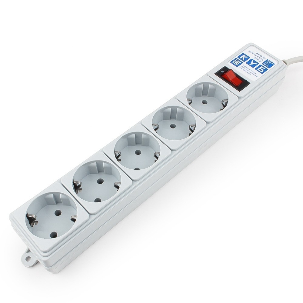 Сетевой фильтр Power Cube SPG-B-6Ext 1.9м (5 розеток) серый SPG-B-6Ext