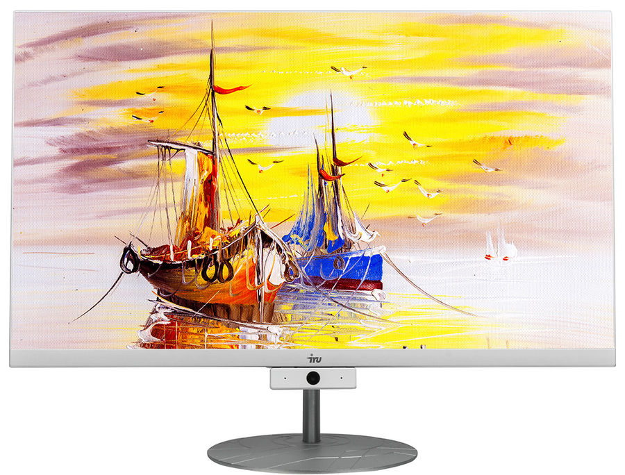 Моноблок iRU Office J2335 23.8" Full HD Ryzen 5 3400G (3.7) 8Gb SSD240Gb RX Vega 11 Free DOS GbitEth WiFi BT 120W Cam белый 1920x1080 1212485 1212485