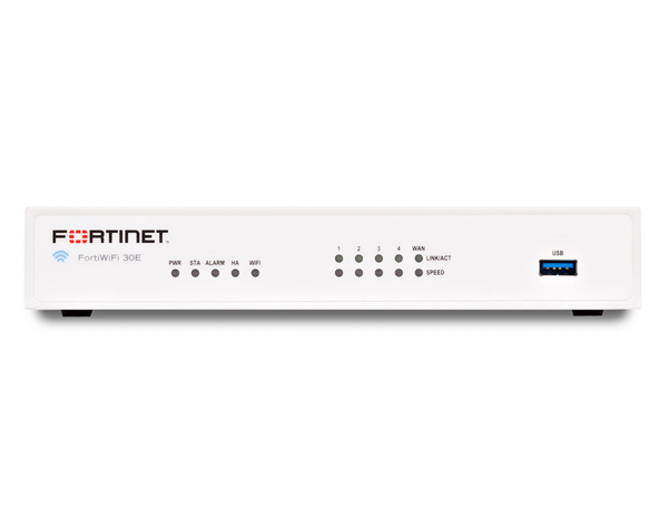 Межсетевой экран Fortinet FortiGate-30E-3G4G-INTL 5 x GE RJ45 ports (Including 1 x WAN port, 4 x Switch ports) with Embedded 3G/4G/LTEwireless wan module (International - EM7305), 2 external SMA WWAN antennas included FG-30E-3G4G-INTL FG-30E-3G4G-INTL