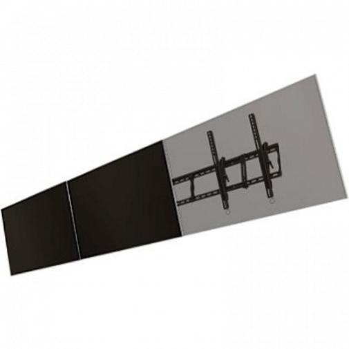 Модуль Wize Pro WML55 для расширяемой системы для настенного крепления ландшафтной ориентации для дисплеев 50"-55", VESA 800x400, наклон +15/-5°, до 91 кг, черн. WML55 WML55