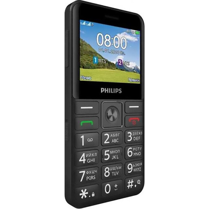 Мобильный телефон Philips  Xenium E207, черный 867000174127 867000174127