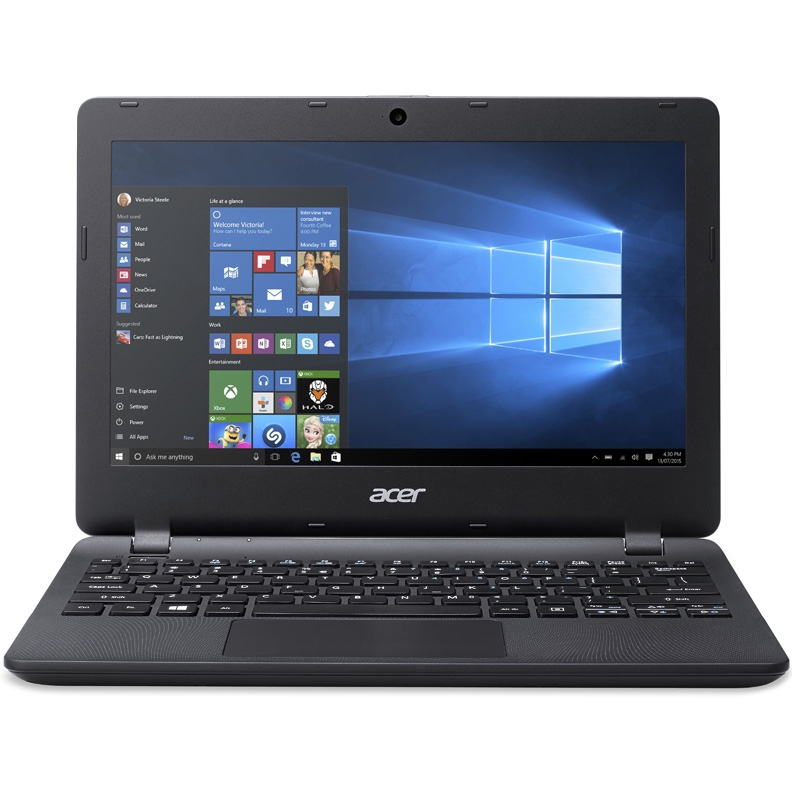Ноутбук Acer Aspire ES1-132-C2ZM, Celeron N3350, 11.6" HD, 4Gb, 500Gb, Wi-Fi, Bluetooth, CAM, Win 10, Black NX.GG2ER.001 nx.gg2er.001