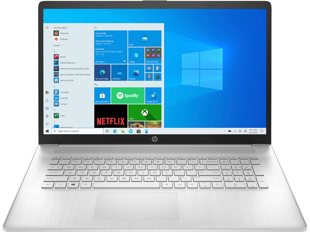 Ноутбук HP 17-cn0077ur Natural Silver 17.3" {FHD i5-1135G7/8Gb/512Gb SSD/MX350 2Gb/W10} 4E1U0EA 4E1U0EA