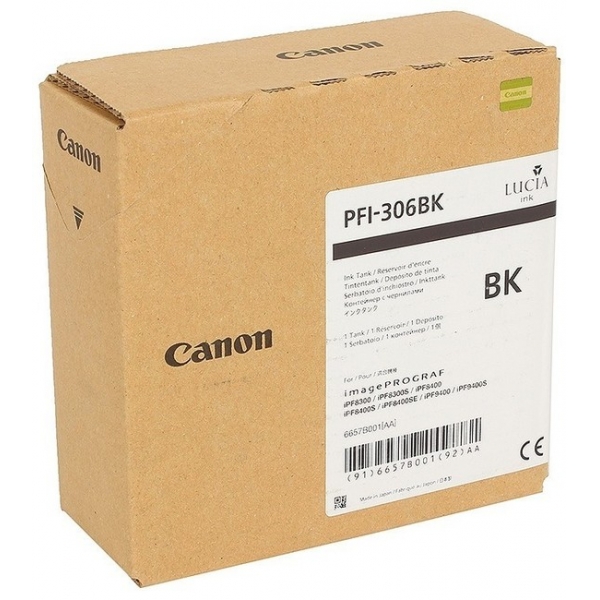 Картридж PFI-306BK black (черный) для imagePROGRAF 8400/9400S/9400/8300S PFI-306BK
