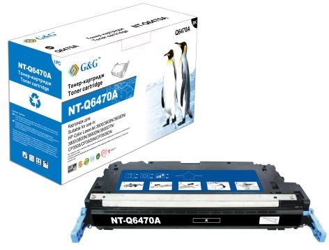 Тонер-картридж G&G черный для НР Color LaserJet 3600/3800 CP3505 (6000стр) NT-Q6470A NT-Q6470A