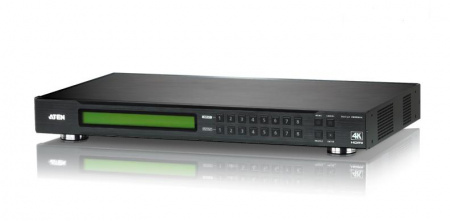 KVM-переключатель ATEN HDMI, 8> 8 мониторов/port, без шнуров, (передача сигнала до 15 м,;480p/720p/1080i/1080p-1920x1080/VGA/SVGA/SXGA/UXGA-1600x1200/WUXGA-1920x1200) VM0808HA-AT-G VM0808HA-AT-G