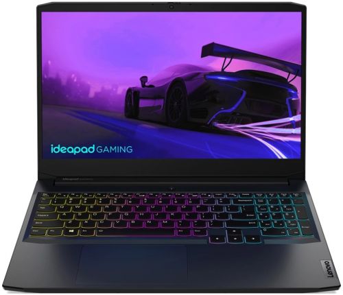 Ноутбук Lenovo IdeaPad Gaming 3 15ACH6 15,6 FHD (1920x1080)IPS AG, Ryzen 7 5800H, 2x8GB DDR4 3200, 512GB SSD M.2, RTX 3050Ti 4GB, WiFi, BT, TPM2, HD Cam, 45Wh, 170W Slim Tip, NoOS, 1Y, Shadow Black, 2.25kg 82K201KKRE 82K201KKRE