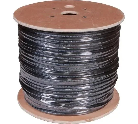 Кабель REXANT КВПП UTP 4 x 2 x 0,50 мм., cat 5e, 305 м., наружный + ТРОС (01-0046) 01-0046
