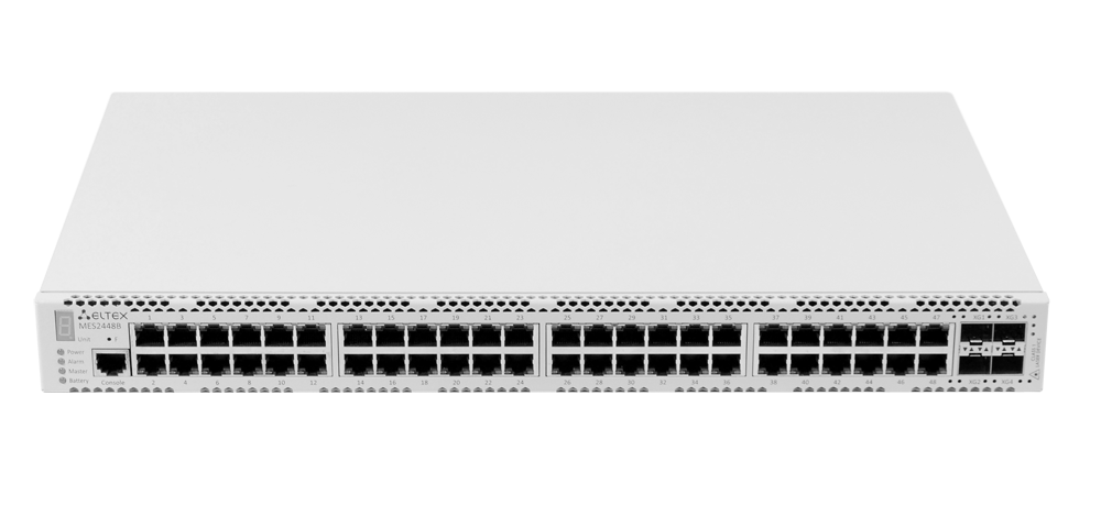 Коммутатор Eltex Ethernet 48 портов 10/100/1000 Base-T, 4 порта 10GBase-R (SFP+)/1000Base-X (SFP), L2, 220V AC, 12V DC MES2448B MES2448B #2