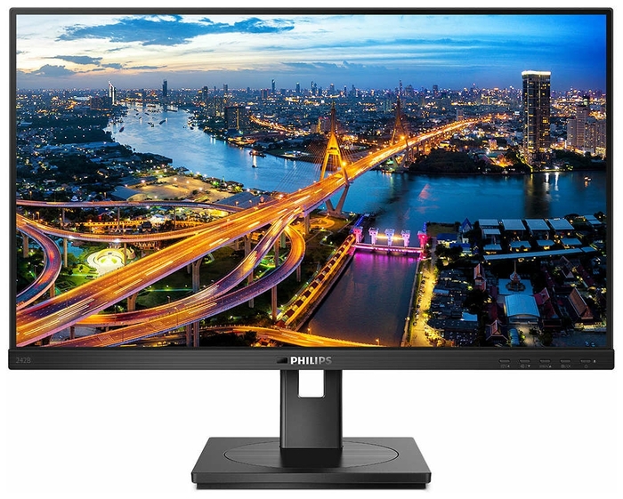 Монитор Philips 23,8" LCD PHILIPS 23.8" 242B1 Black с поворотом экрана {IPS 1920x1080 75Hz 4ms 178/178 250cd} 242B1/00