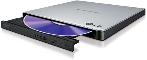 Привод DVD LG DVD±RW DL External Slim ODD USB 2.0, M-DISC 4/8x, DVD±R 8x, DVD±RW 8/6x, DVD±R DL 6x, DVD-RAM 5x, CD-RW 24x, CD-R 24x, DVD-ROM 8x, CD 24x, M-DISC, Window/Mac, White, Retail GP57ES40 GP57ES40