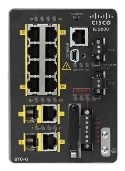 Коммутатор Cisco IE 8 10/100,2 FE SFP+2 T/SFP FE, Base IE-2000-8TC-B IE-2000-8TC-B