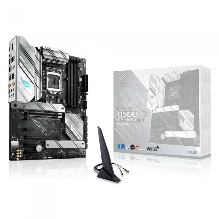 Материнская плата ASUS ROG STRIX B560-A GAMING WIFI, LGA1200, B560, 4*DDR4, HDMI,DP, CrossFireX, SATA3,RAID, Audio, Gb LAN, USB 3.2*9, USB 2.0*7, ATX ROG STRIX B560-A GAMING WIFI ROG STRIX B560-A GAMING WIFI