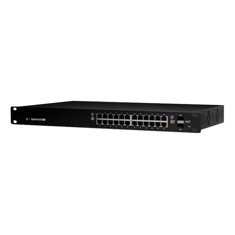 Коммутатор Ubiquiti EdgeSwitch PoE 24 порта 500W (24xGigabit Ethernet, 2xSFP,500W, PoE 802.3af) ES-24-500W