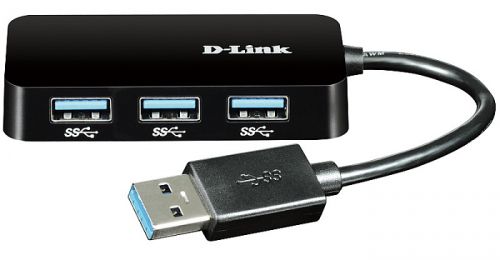 USB-концентратор D-Link  DUB-1341 4порт. черный DUB-1341/C2A DUB-1341/C2A