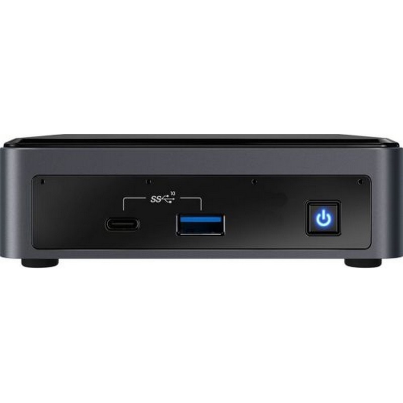 Неттоп Intel BXNUC10I3FNK2 Nettop NUC, Core i3-10110U, 4.1 GHz Turbo, DDR4-2666 SODIMM  (up to 64Gb max), VGA UHD Graphics (USB-C(DP1.2)+HDMI 2.0a), 4xUSB3.1, 1x m.2 SSD,  GBL, WiFi+BT, SDXC slot, Black,VESA, powercord EU, IR-port, Kensington Lock,   BXNUC10I3FNK2