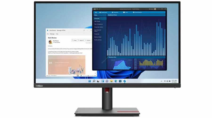 Монитор Lenovo ThinkVision T27p-30 27" Black с поворотом экрана (IPS,3840 x 2160,4 ms,178°/178°,350 cd/m,1300:1, 178°/178°, IPS, 16:9, 60Hz, DP, HDMI, USB Type-C, 4*USB 3.2, RJ-45 63A9GCR1CB 63A9GCR1CB