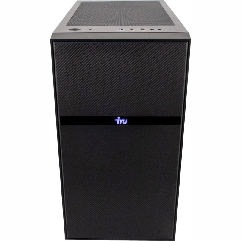 Персональный компьютер iRU Home 310H5GM MT i3 10100F (3.6) 8Gb 1Tb 7.2k SSD120Gb GTX1050Ti 4Gb Windows 10 Home Single Language 64 GbitEth 400W черный 1644853 1644853