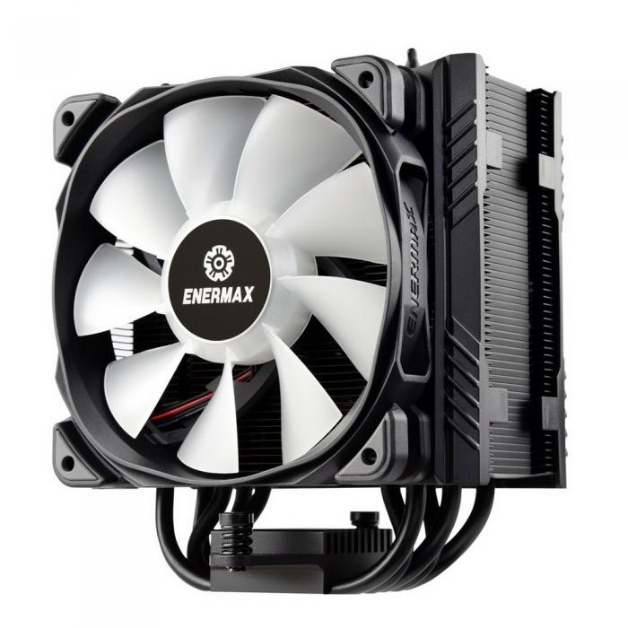 Вентилятор Enermax Universal, TDP 230W, 500~1600 RPM, 23.81~71.32CFM, 14~24dB(A), BLACK, ARGB, RTL ETS-T50A-BK-ARGB ETS-T50A-BK-ARGB