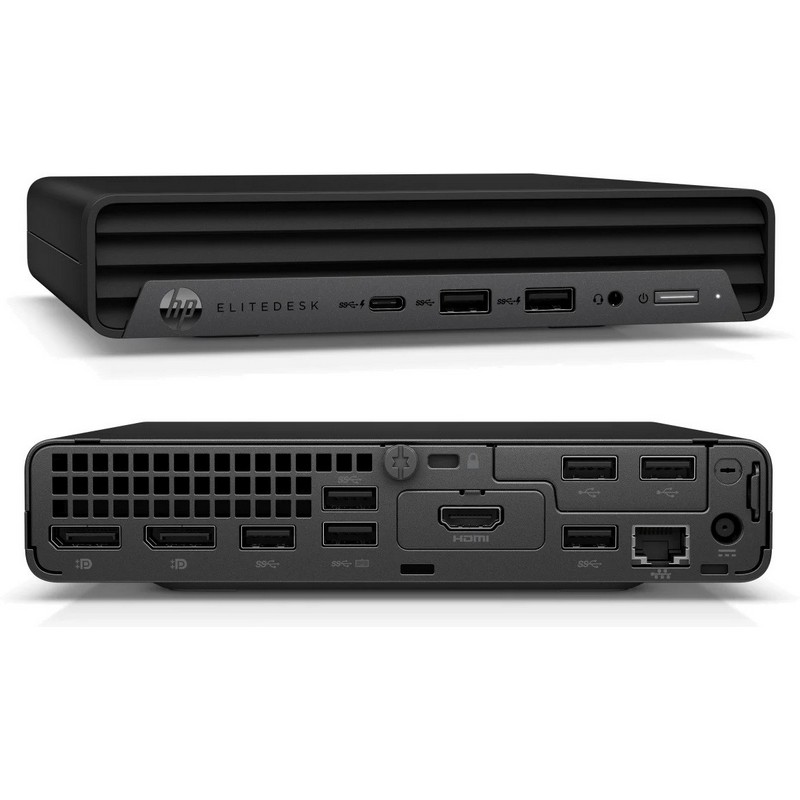 Персональный компьютер HP EliteDesk 800 G6 Mini Intel Core i5-10500T 2.3GHz,8Gb DDR4-2666(1),256Gb SSD M.2 NVMe TLC,WiFi+BT,USB Kbd+USB Mouse,3/3/3yw,Win10Pro 21K89EA 21K89EA
