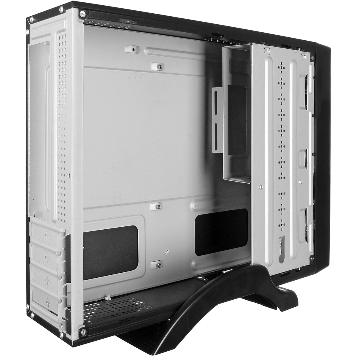 Корпус Exegate MI-208 Black, miniITX/mATX, <M350, 80mm>, 2*USB, Audio EX268694RUS EX268694RUS