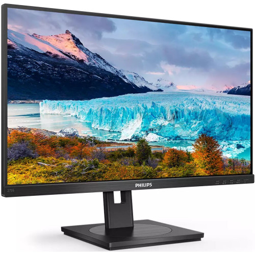 Монитор Philips 27" 275S1AE черный с поворотом экрана IPS 2560x1440 75Hz 4ms 178/178 300cd DVI HDMI1.4 DisplayPort1.2 MM 275S1AE/00 275S1AE/00