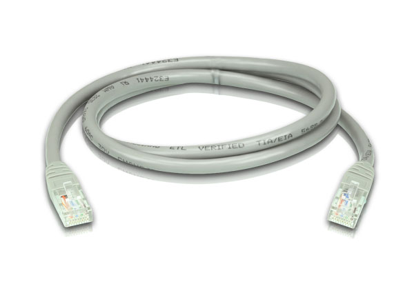 Кабель ATEN RJ45 Кат6/Cat6, UTP 4 пары, опрессованный,   2 метр серый, 2L-4102-GR 2L-4102-GR
