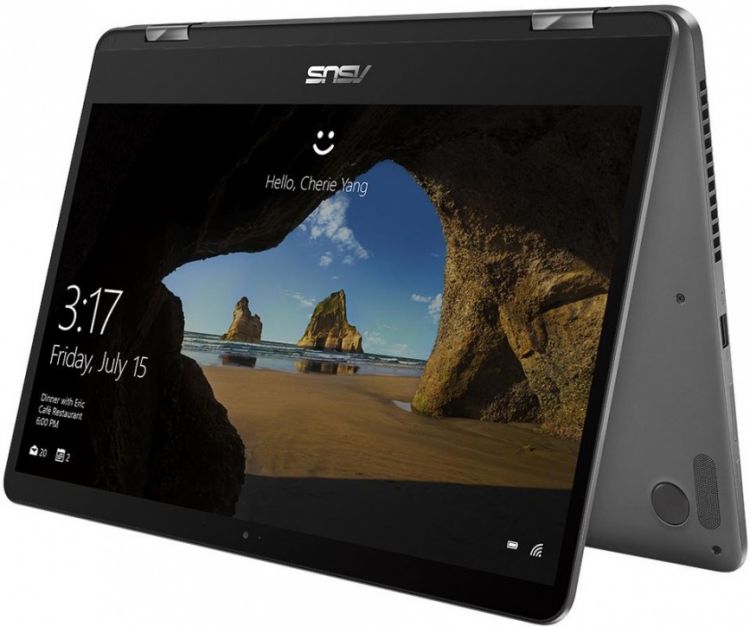 Нотубук ASUS 14" Flip Touch UX461UA-E1012T (1920x1080 (матовый))/Intel Core i5 8250U(1.6Ghz)/8192Mb/256SSDGb/noDVD/Int:Intel HD Graphics 620/Cam/BT/WiFi/48WHr/war 2y/1.4kg/Grey/W10 (90NB0GG1-M01970) 90NB0GG1-M01970