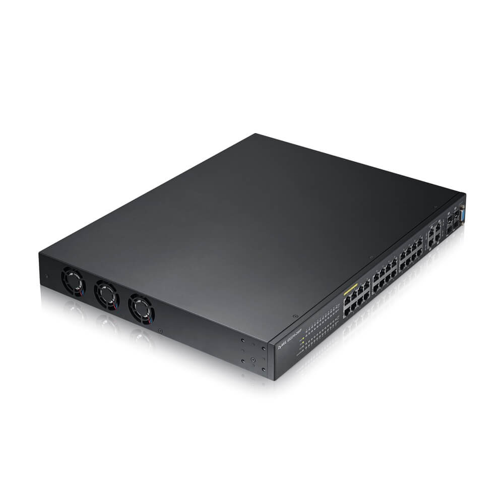 Коммутатор ZYXEL управляемый 24 PoE Gigabit Ethernet с 4 SFP-слотами совмещенными с разъемами RJ-45 GS2210-24HP-EU0101F GS2210-24HP-EU0101F