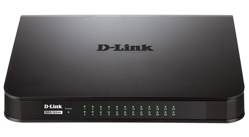 Коммутатор D-Link L2 Unmanaged Switch with 24 10/100Base-TX ports DES-1024A/E1B DES-1024A/E1B