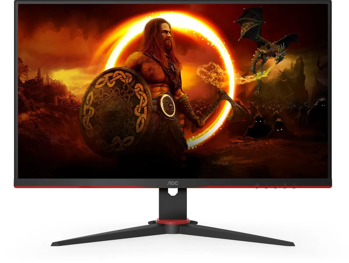 Монитор AOC  27'' 16:9 1920х1080(FHD) VA, nonGLARE, 240 Hz, 250 cd/m2, H178°/V178°, 3000:1, 80M:1, 16.7M, 4ms, 2xHDMI, DP, Tilt, Swivel, 3Y, Black, Red 27G2ZNE 27G2ZNE