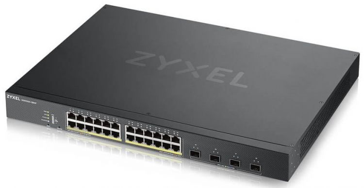 Коммутатор Zyxel XGS1930-28HP Hybrid Smart L2+ switch PoE+ Nebula Flex, 24xGE PoE+, 4xSFP+, budget PoE 375W, Standalone / cloud management XGS1930-28HP-EU0101F XGS1930-28HP-EU0101F