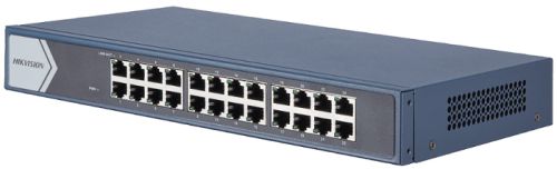 PoE коммутатор Hikvision DS-3E0524-E(B) неуправляемый 24 RJ45 1000M (23й и 24й-Uplink порты); таблица MAC адресов на 8000 записей; пропускная способность 48Гб/с; VAC 220, 0.7A; 0 °C...+40°C. DS-3E0524-E(B) DS-3E0524-E(B)