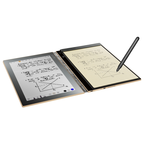 Планшетный компьютер Lenovo Yoga Book YB1-X91L Atom x5-Z8550 (1.44) 4C/RAM4Gb/ROM64Gb 10.1" IPS 1920x1200/3G/4G/Windows 10 Professional 64/черный/8Mpix/2Mpix/BT/GPS/WiFi/Touch/microSD 128Gb/mHDMI/minUSB/8500mAh/15hr/до 1680hrs (ZA160002RU) ZA160002RU