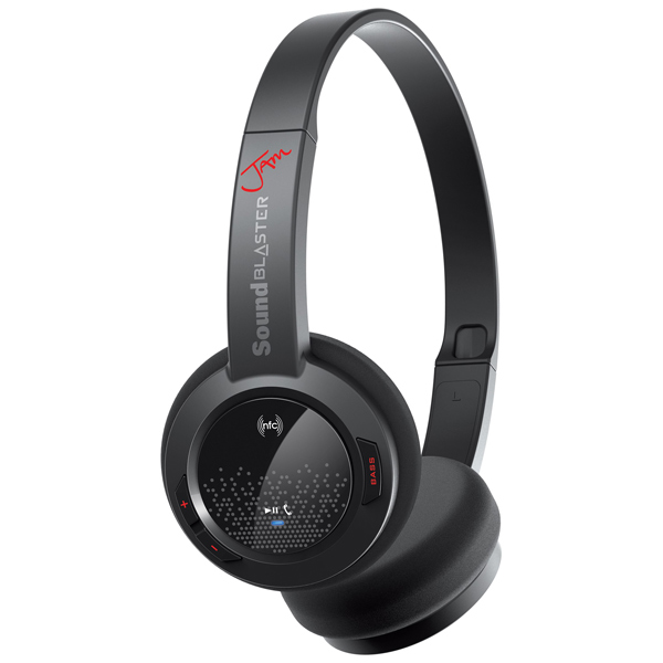 Наушники Creative с микрофоном Sound Blaster Jam черный накладные BT оголовье 70GH030000000 70GH030000000